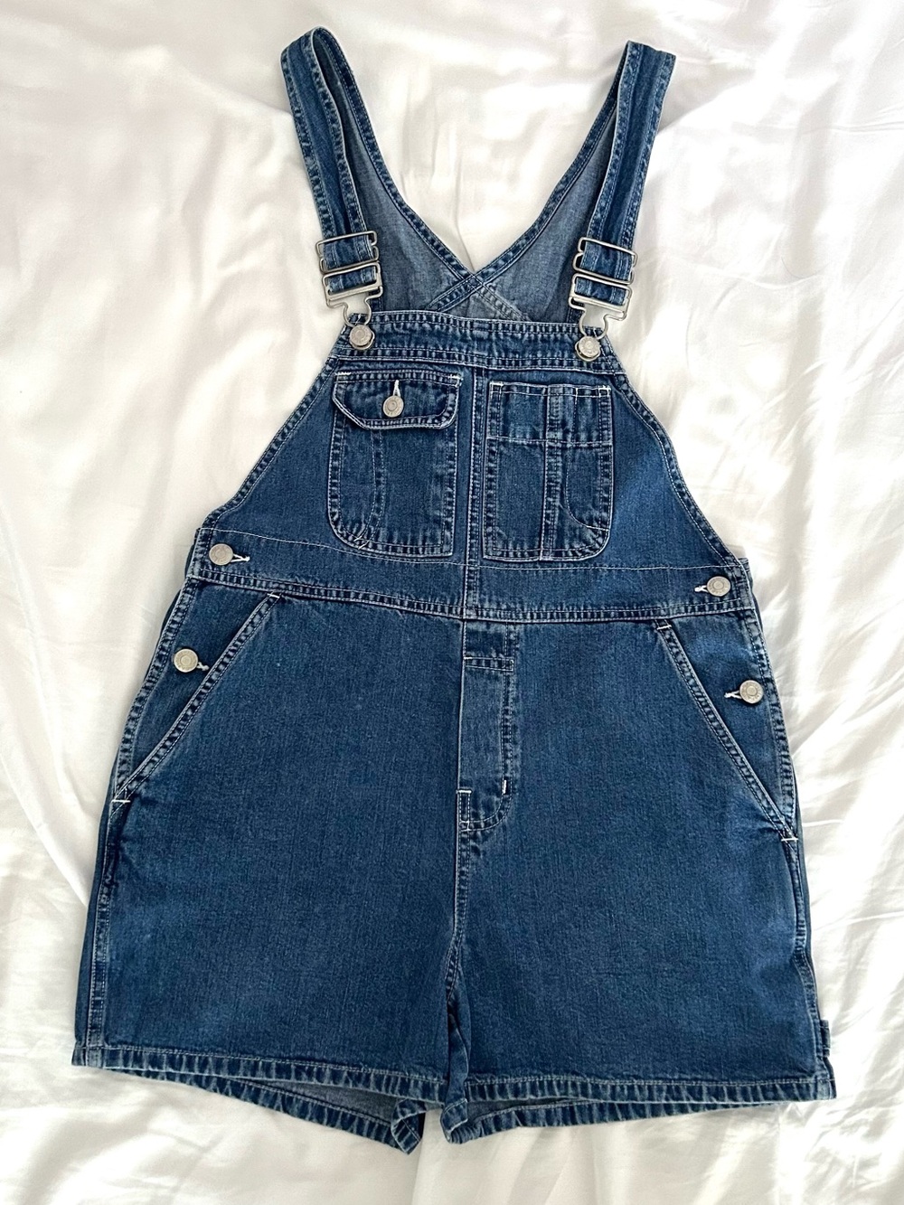 GAP Denim Short Overalls - Classic Blue